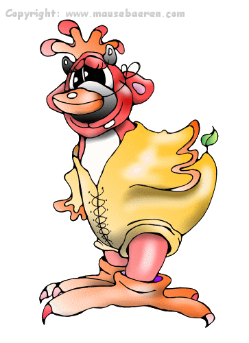 huhn verkleidet-illustration-comic-individuell-cartoons-zeichnungen-mausebaeren